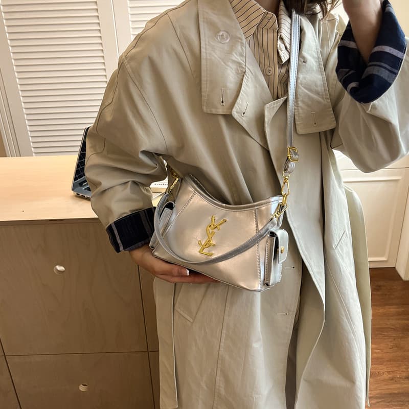 Cor sólida versão coreana saco do mensageiro novo estilo moda All-Match bolsa de ombro High-End sentimento simples requi