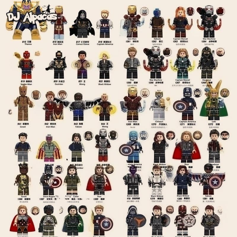 Blocos De Construção Figuras Brinquedo Colecionável XP031 XP032 XP033