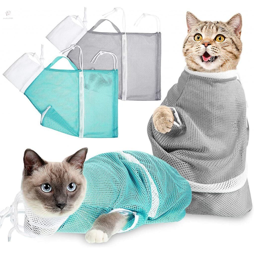 Saco De Lavagem Do Gato Que Fixa O Para Bens E Confortáveis Da Quinta Geração Dos Gatos