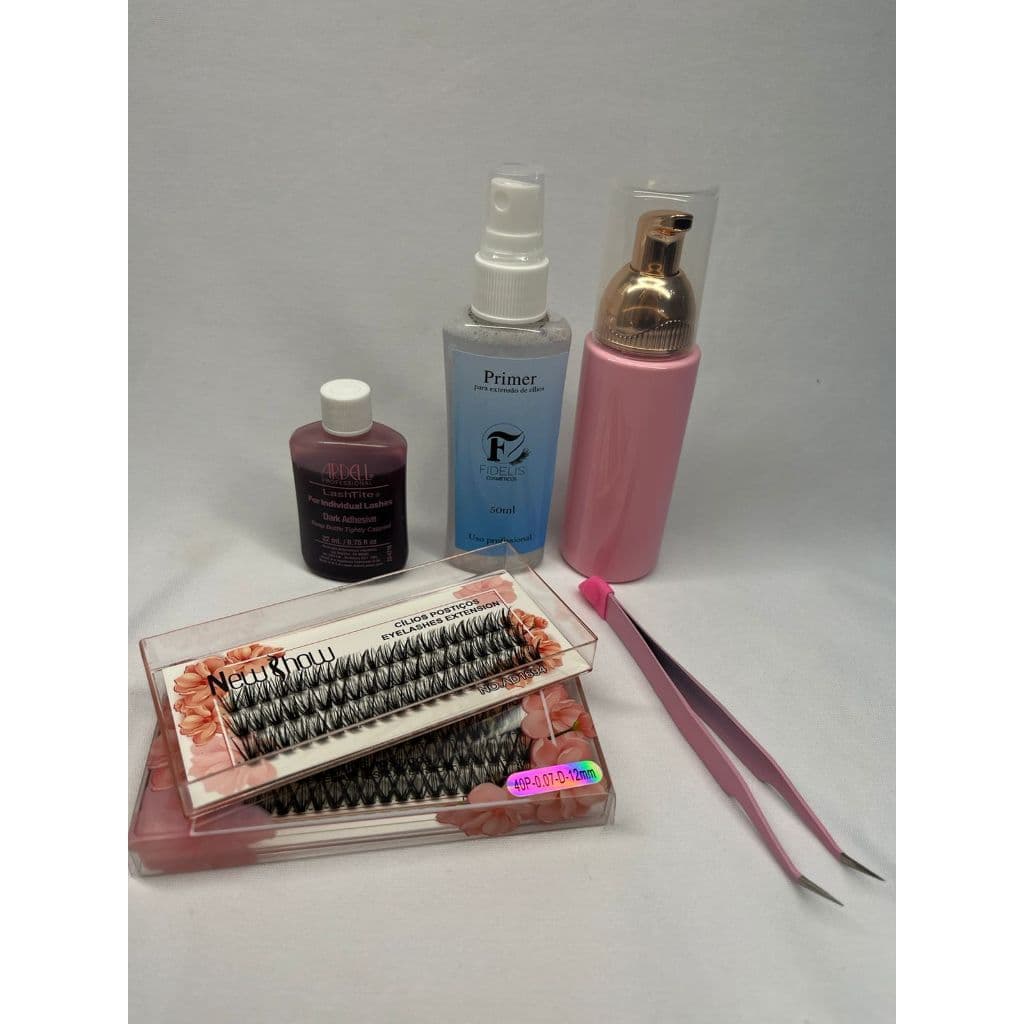 Kit de extensão cílios tufos com cola Ardel