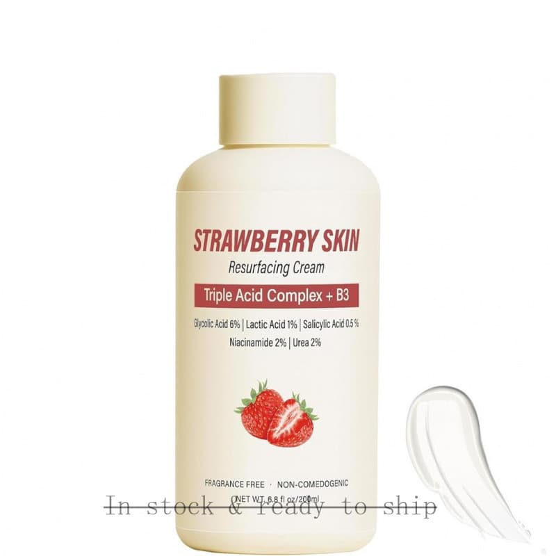 Cuidados com a Pele de Morango, Proporciona Nutrição Somatosensorial, Suave e Refrescante, Melhora o Tom e a Textura da