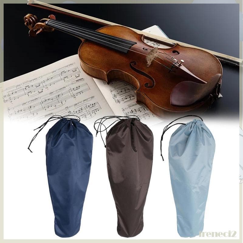[Freneci2] Capa De Violino De Seda Reutilizável Protetor Leve Bolsa Armazenamento À Prova De Poeira Para Uso Profissiona