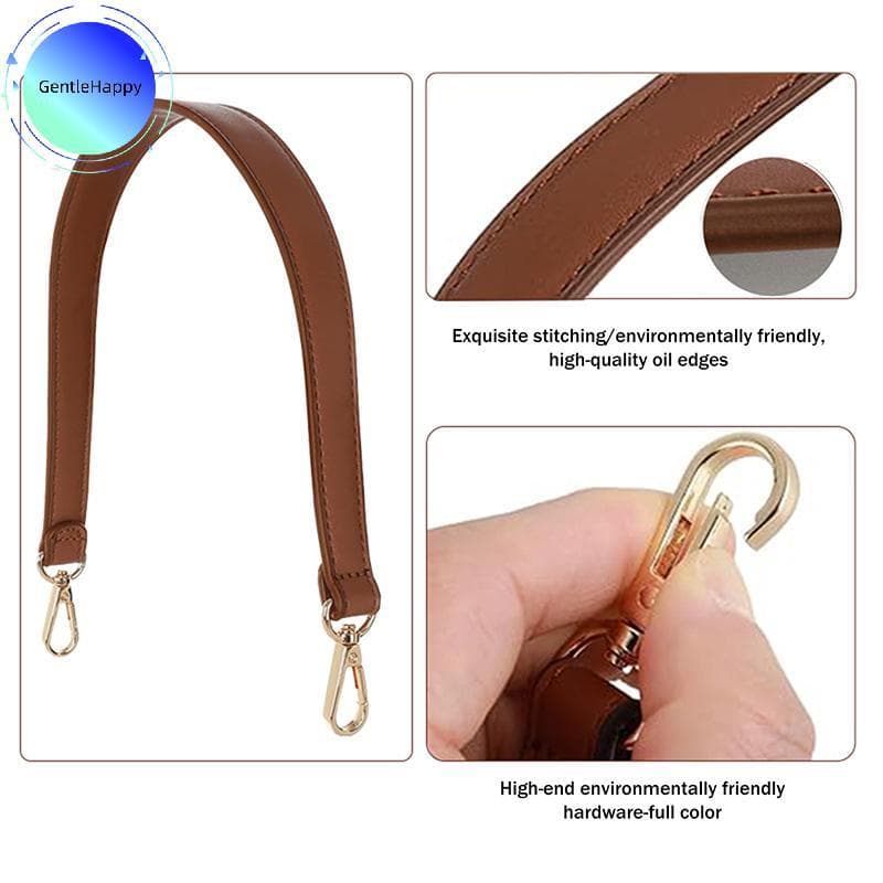 GentleHappy 7 Cores Alça De Bolsa De Couro Do Plutônio Bolsas Alças Para Curta Dourada Bule Substituição Saco Cinto Band