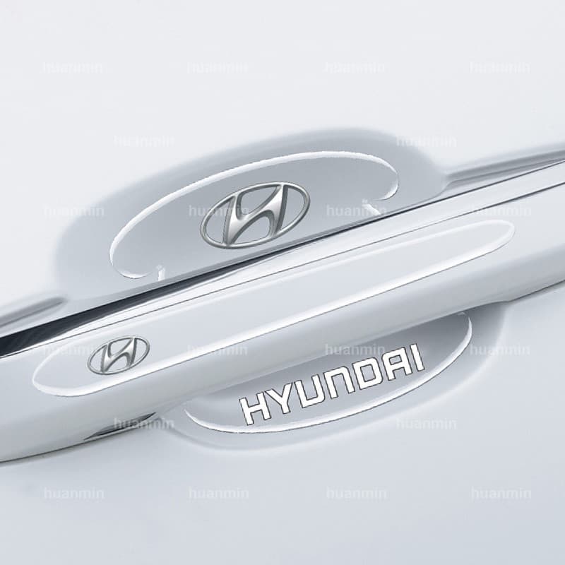 Novo Atualizado Transparente Hyundai Maçaneta Da Porta Do Carro Protetor Anti-Colisão Tira Acessórios Para Acento Eon