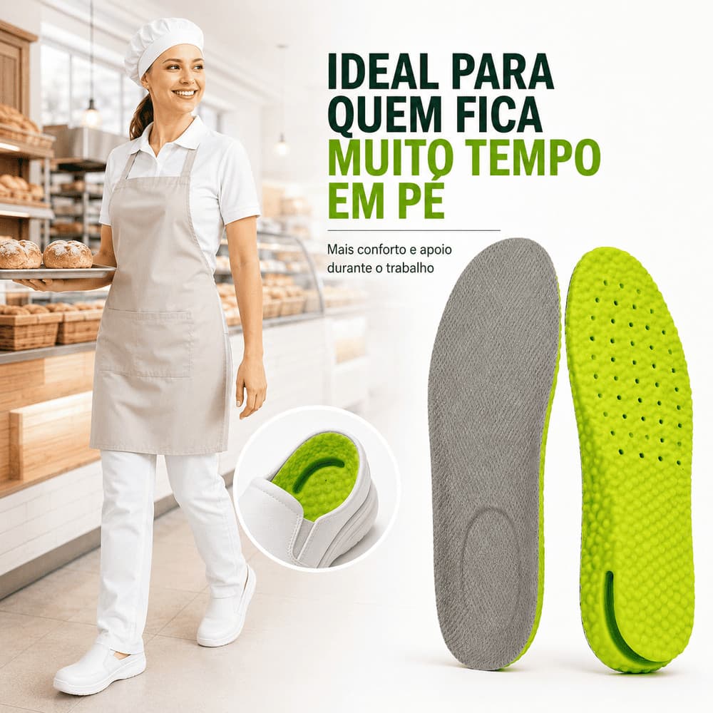 Palmilha Smart Comfort com Salto Gel Anti-Impacto 39 ao 40