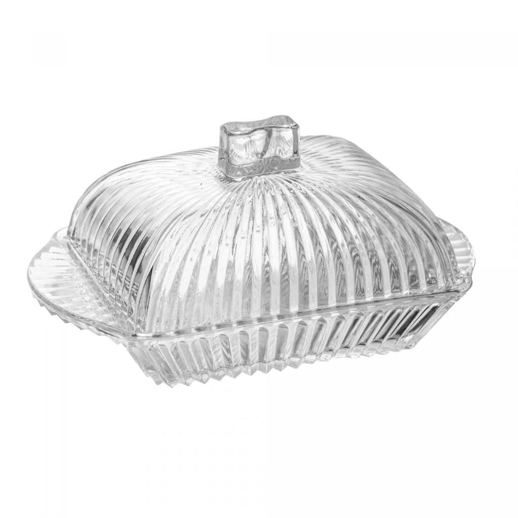 Manteigueira Retangular Renaissance 17cm Cristal - Lyor