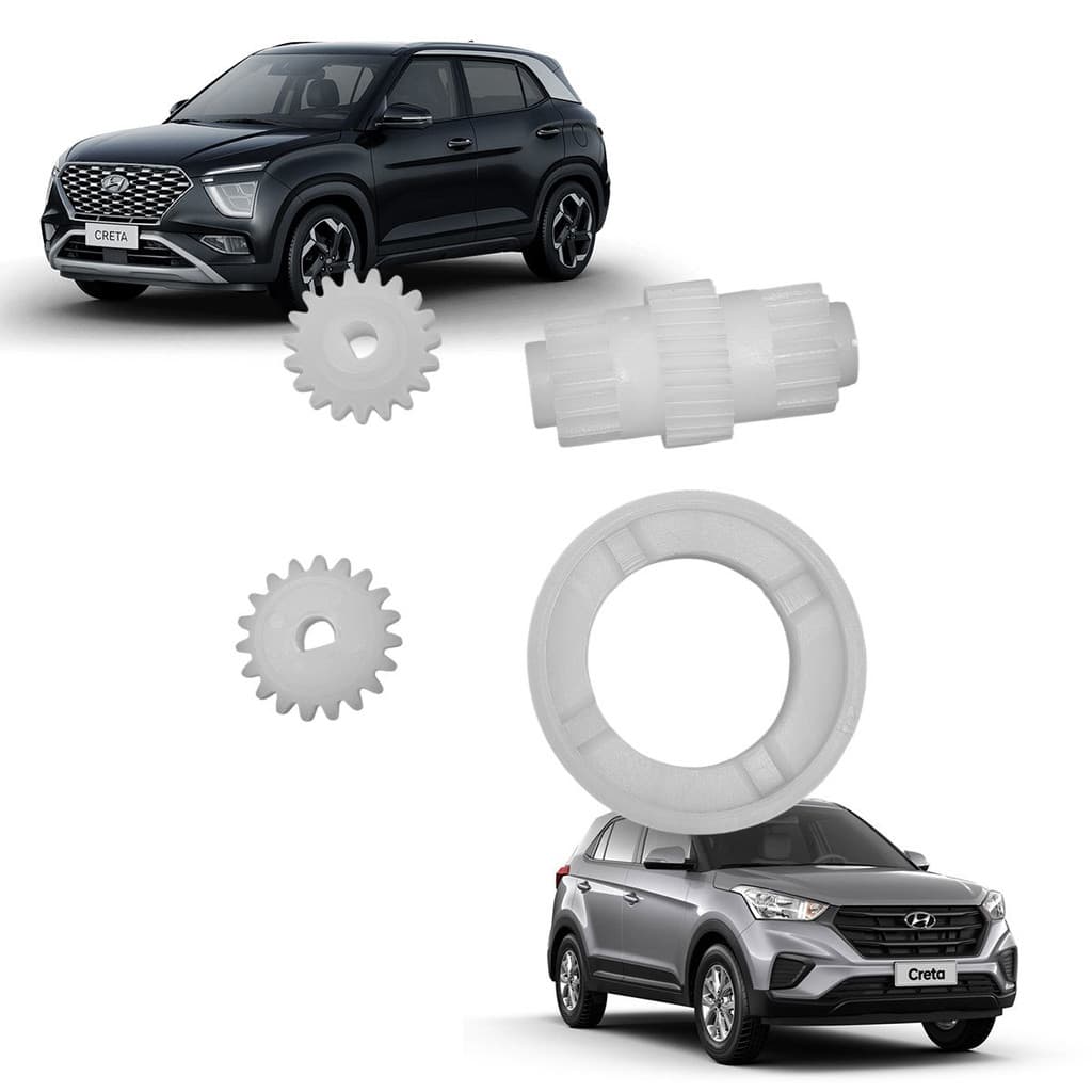 Kit Engrenagem Retrovisor Retrátil Direito Creta 2016 2021