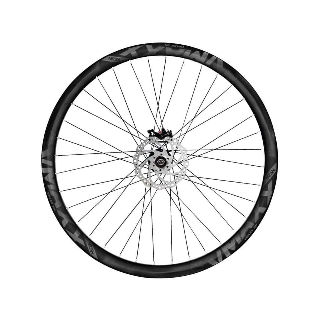 Roda Dianteira Aro 26 Vzan Vmaxx Neon Para Freio a Disco Cubo Rosca e Freio a Disco Cor:Preto Fosco
