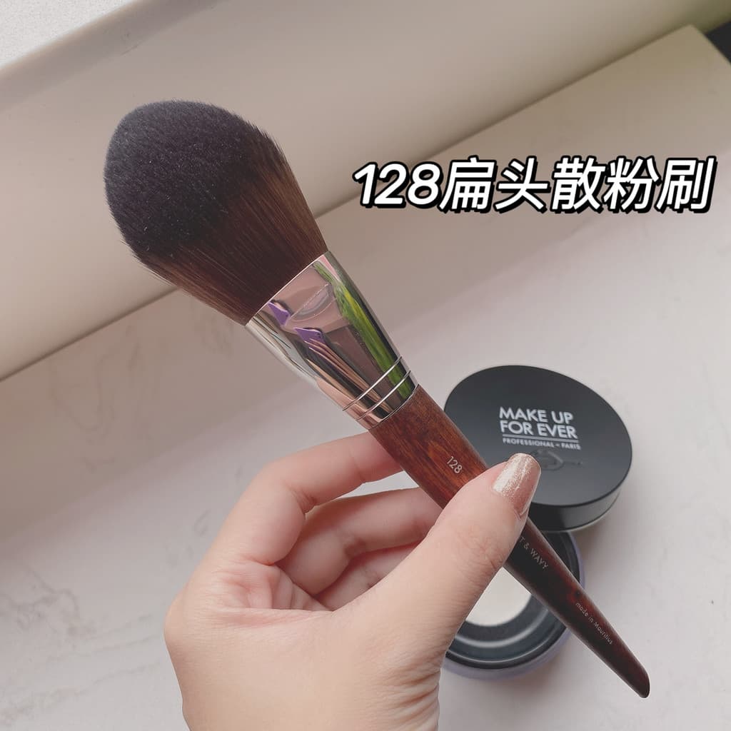 F28 grande língua plana pincel de pó solto fixação pincel de maquiagem pincel de pó solto pincel de pó Blush pincel de m