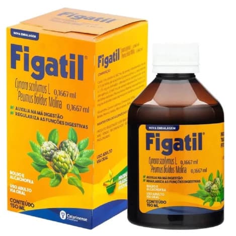 Figatil Líquido Boldo e Alcachofra 150ml - Catarinense