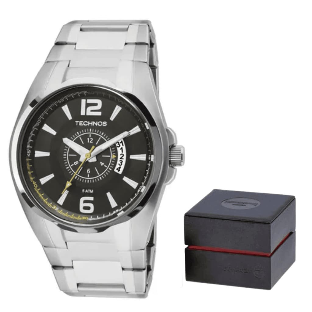 Relógio Technos Skymaster Masculino 2115KTC/1P Prateado