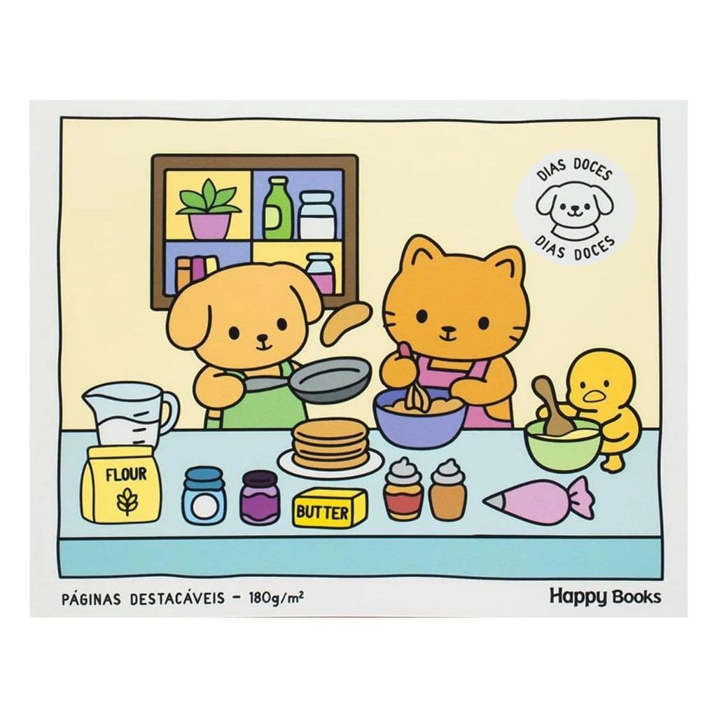 LIVRO INFANTIL DE COLORIR COZY & CUTE DIAS DOCES