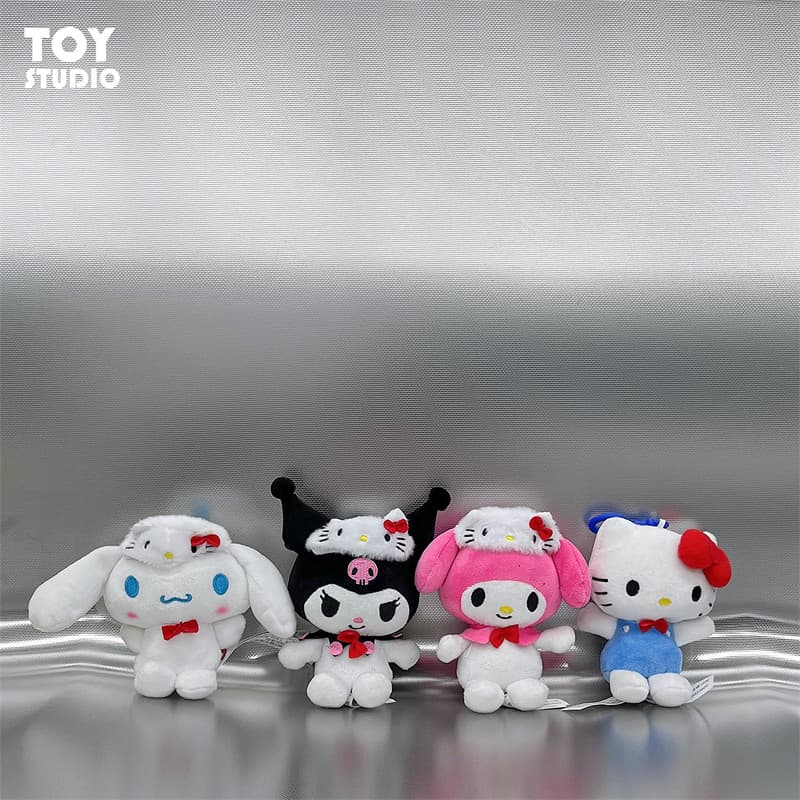 Sanrio máscara de olho genuína série sanrio pingente bonito estudante presente criativo mochila pingente boneca de pelúc