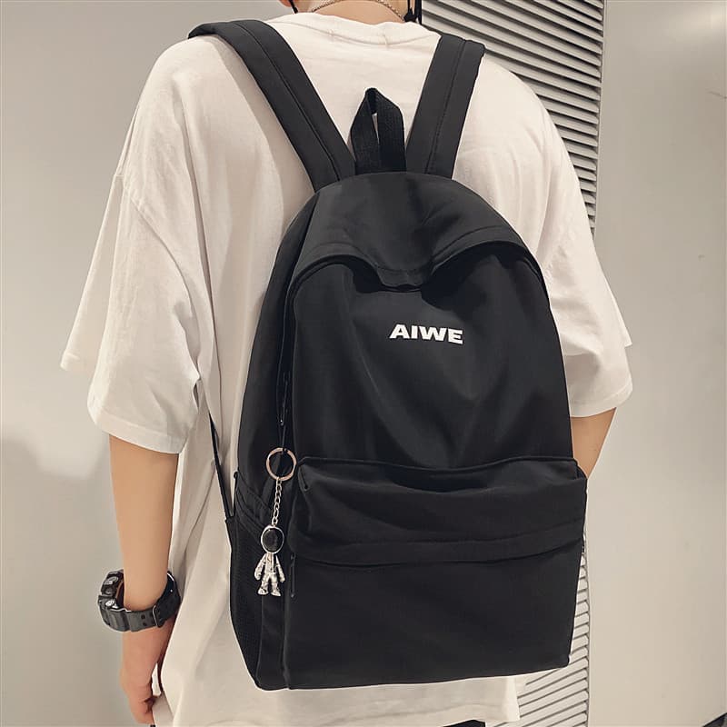 Mochila de rua simples de grande capacidade masculina mochila de viagem Casual japonês estudantes do ensino médio estuda