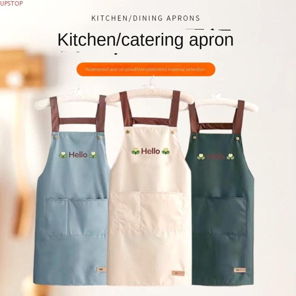 Aventais De Cozinha UPSTOP , Avental De Barbeiro À Prova D'água De Bolso Grande , Roupas De Trabalho Profissionais De Ól