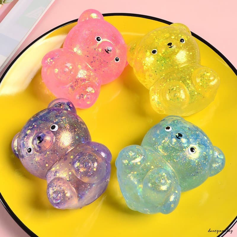 Aurora Maltose Bear Stress Relief Ball-Brinquedo Fofo De Recuperação Lenta Para Crianças