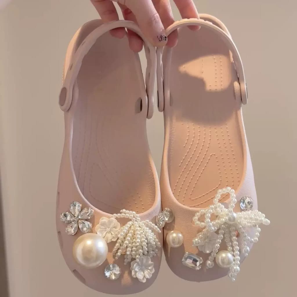 Novo Ballet buraco sapatos sola macia confortável feminino enfermeira sapatos 26 verão antiderrapante exterior usar sand
