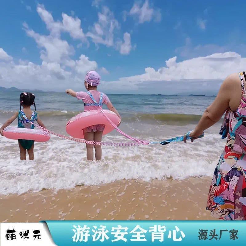 Seaside criança corda de segurança cinta tipo Anti-perdido bebê ferramenta útil crianças natação tração corda Outing pul