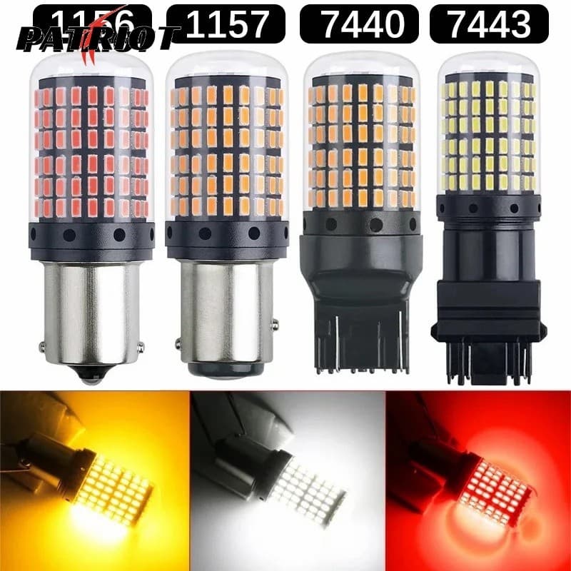 1157 Motocicletas Auto Brake Tail RV Light/7440 Lâmpadas LED Luzes De Sinalização/7443 Amarelo Branco Caminhões Carros R