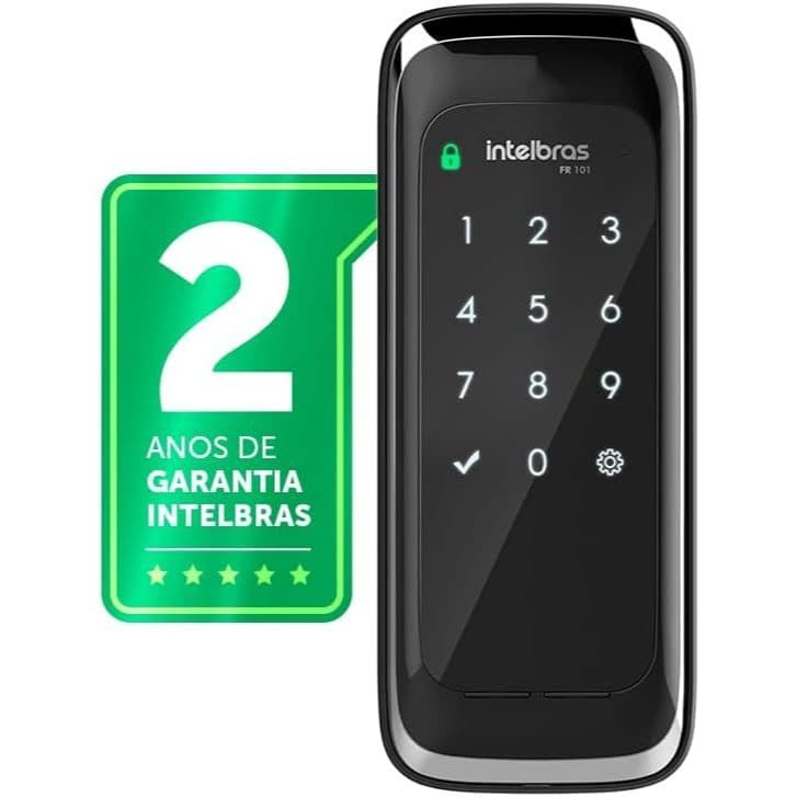 Fechadura Digital Touch FR 101 Intelbras - Preto
