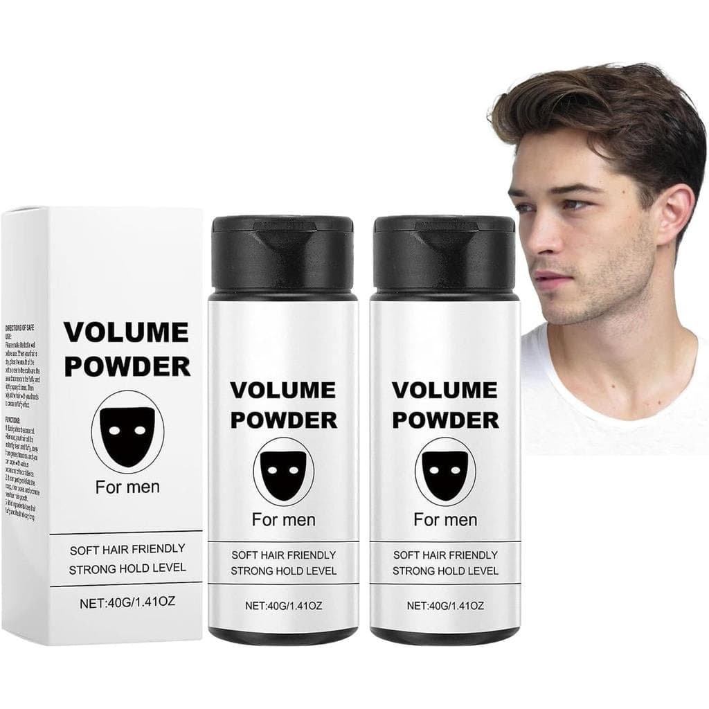 Pó para Volume Masculino, Pó Texturizador para Homens que Adiciona Textura e Volume Instantaneamente, Fácil de Aplicar e