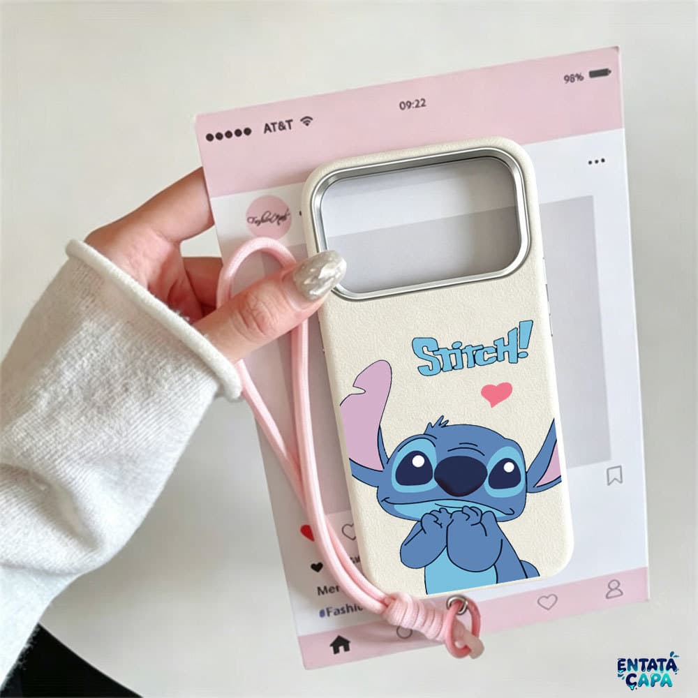 Capinha Textura de Couro Macia Para iPhone 17 Pro Max 16 13 11 12 15 14 Plus XR Stitch Kawaii Corado Capas para Celular