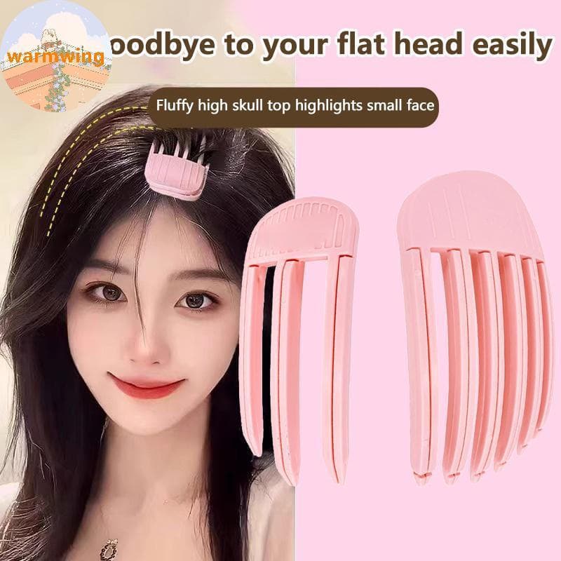 Warmwing 3/6 Dentes Raízes De Cabelo Fofas Alta Crânio Artefato Hairpin Natural Fofo Traceless Beleza Ferramentas Estilo