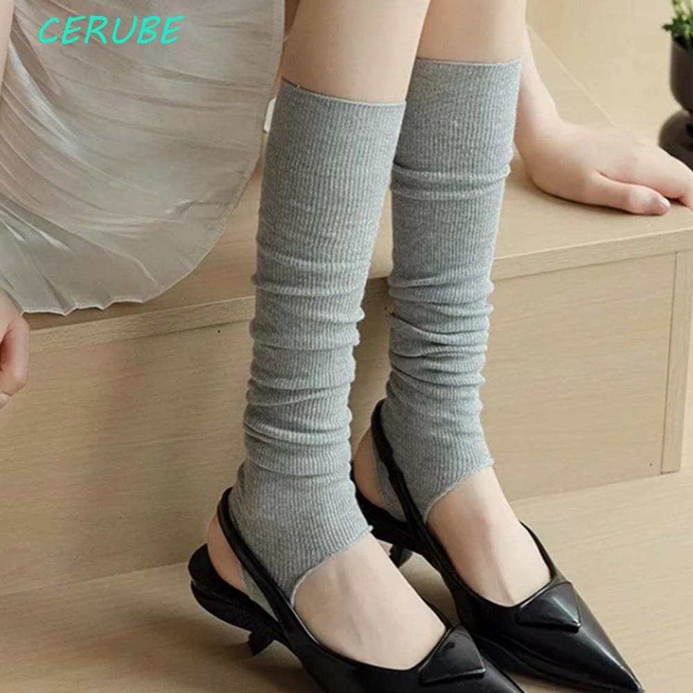 Capas Para Botas CERUBE , Polainas De Malha Respirável Harajuku , Forro De Bota Simples De Cor Sólida