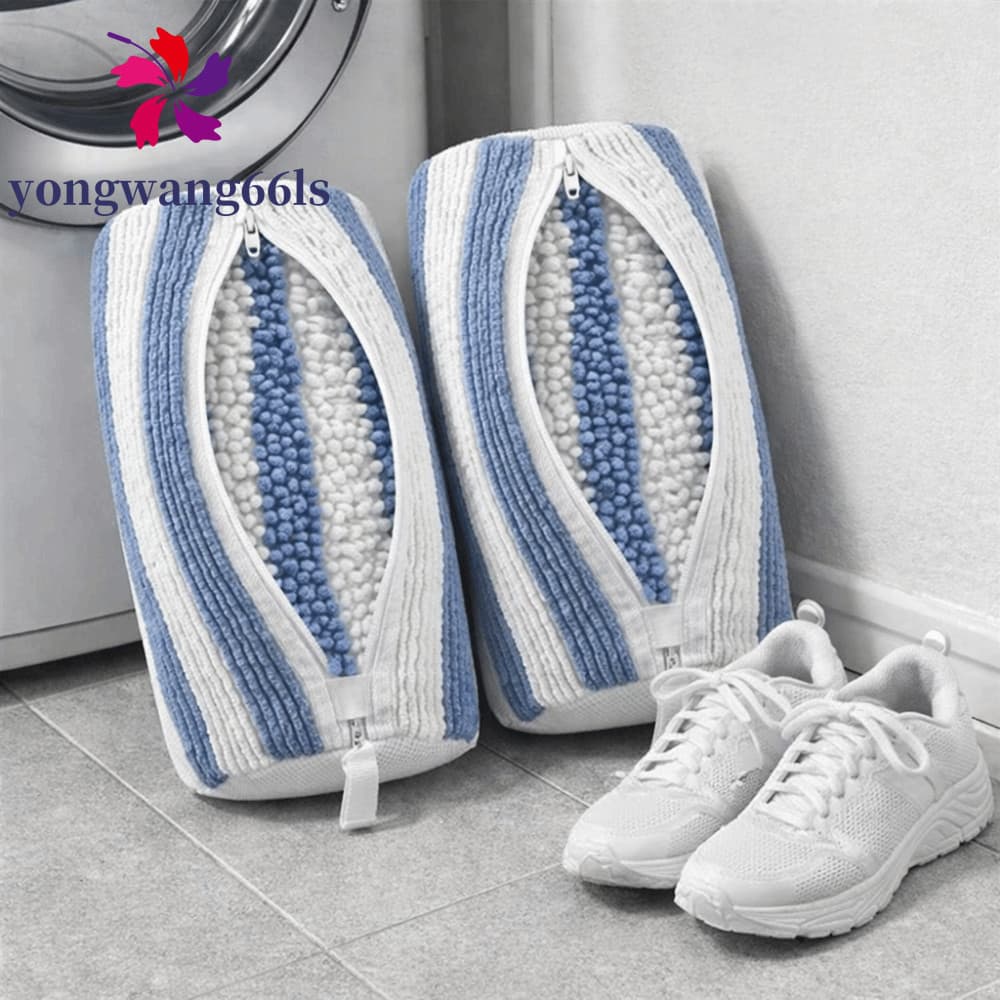 Saco Cilíndrico Para Roupa Suja YONGWANG , Macio De Poliéster Sapatos De Lavagem Protetor De Proteção De