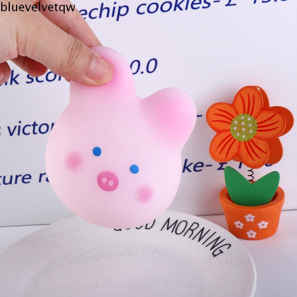 BLUEVELVETQW Brinquedo De Apertar , Animal De Desenho Animado , Coelho , Porco Rosa , Mochi Kawaii , Flor De Cerejeira