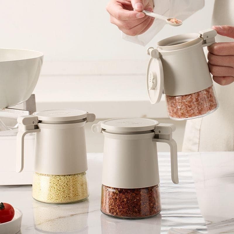 Conjunto de jarra de tempero à prova de umidade, conjunto de combinação, caixa de tempero, cozinha, saleiro doméstico, g