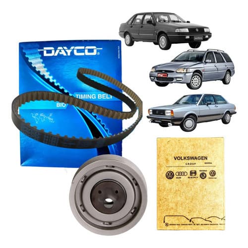 Kit Correia Dentada + Tensor Original Vw Ap 1.6 1.8 2.0 8v