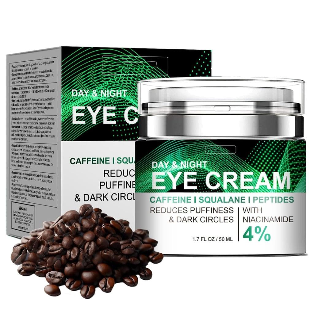 Creme para os Olhos com Cafeína e Peptídeo de Colágeno, Creme para Olheiras e Inchaço sob os Olhos, Antienvelhecimento,