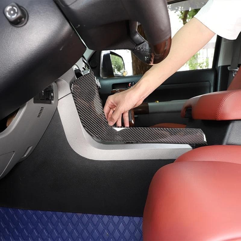 Para Toyota Tundra Captador 2007-2013 Painel Lateral De Engrenagem Do Carro Adesivo Macio Fibra Carbono Acessórios Prote