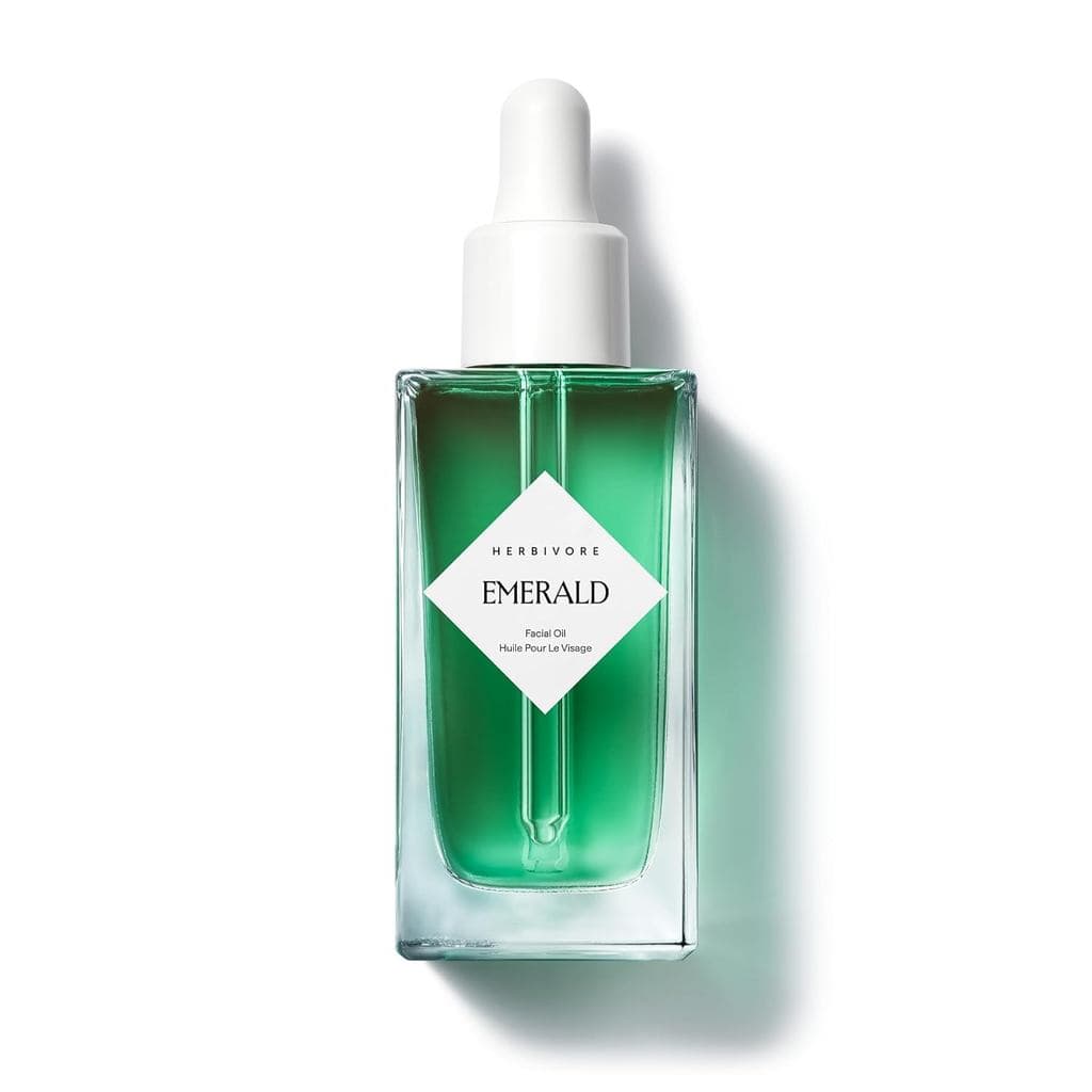Óleo Facial HERBIVORE Emerald |   Calmante e Suavizante para Pele Estressada |   Hidratação Profunda com Esqualano e Ash