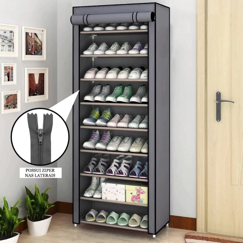Sapateira Para Calçados 9 Andar Para 27 Pares De Sapatos Organizador Desmontável