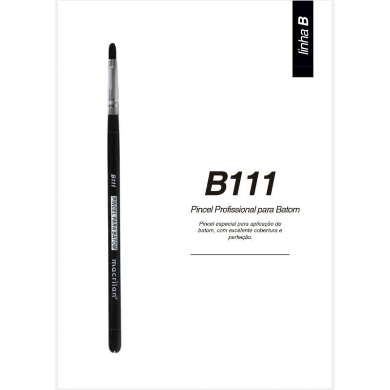 Pincel B111 Bara Batom Boca Maquiagem Linha B Macrilan