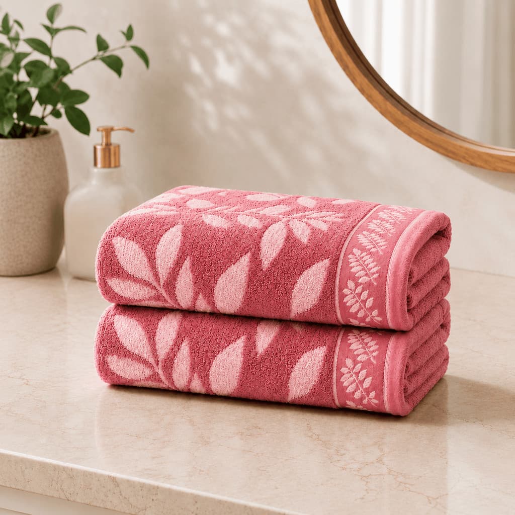 Kit 2 Toalha de Banho Algodão Alta Absorção Macia 70x1,40 Banheiro Confortável Piscina Praia Enxoval