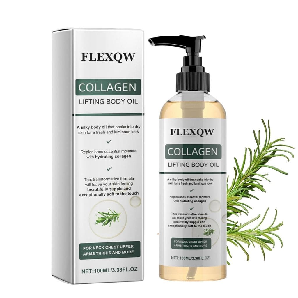 Óleo Corporal Lifting com Colágeno e Fórmula Hidratante para Firmar a Pele, Óleo Leve e Não Oleoso para Mulheres e Homen