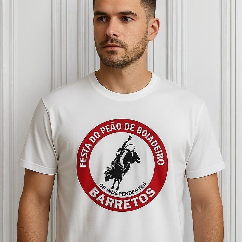 Camiseta Festa Peão Barretos 2025 Independentes Oficial Camisa 100% Algodão
