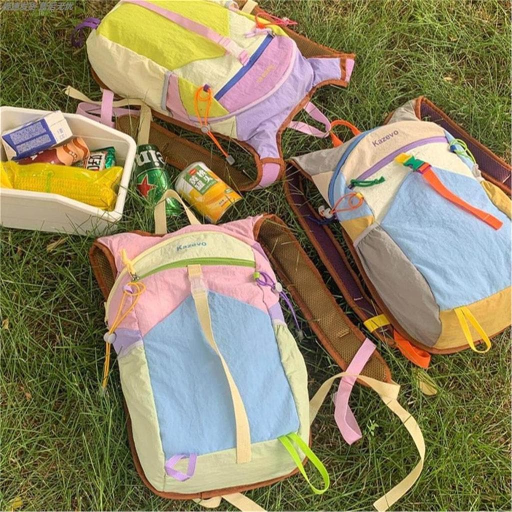 2026 início da primavera moda cor combinando à prova dwaterproof água saco de escalada ao ar livre leve mochila de viage