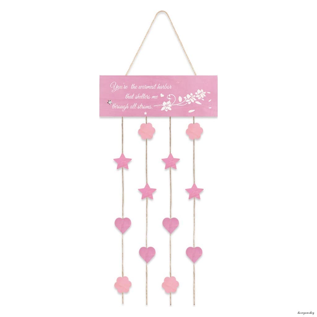 Cabide De Clipe De Foto De Madeira Para Decoração De Dia Das Mães DIY Ornamento De Suspensão De Parede Com Estilo Natura