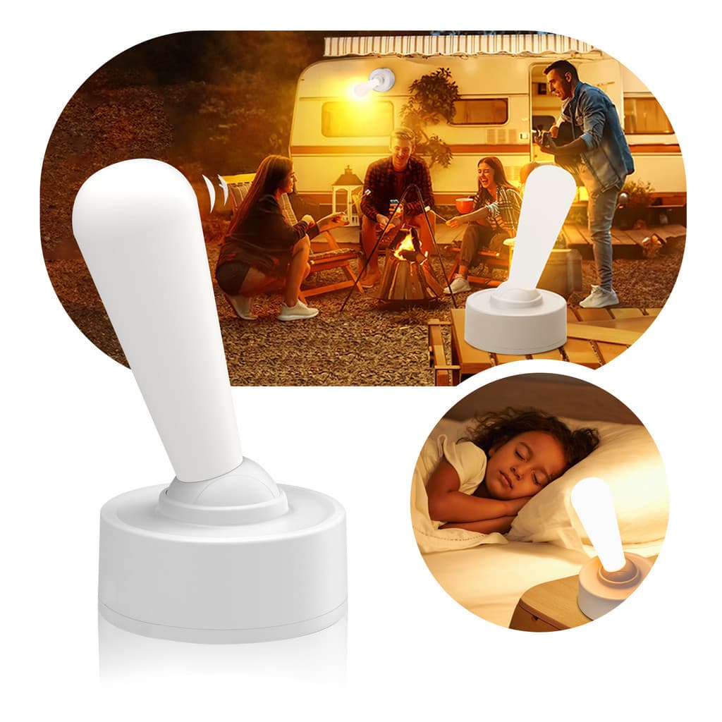 Luminária de Mesa e Parede Led Ajustável Abajur de Cabeceira Recarregável Sem Fio Recarregável USB
