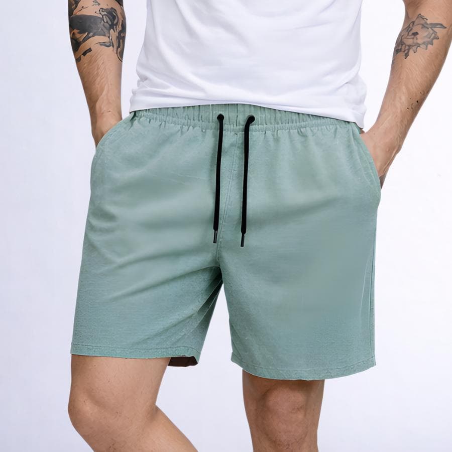 Bermuda Masculina com Elastano Tactel Mescla Premium – Leve, Confortável e Secagem Rápida