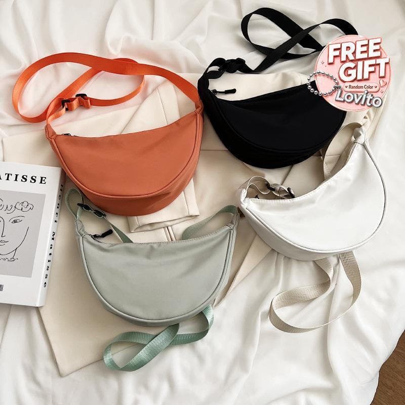 Bolsa de nylon compacta e elegante, leve e multifuncional, bolsa de ombro, modelo JQTO 2DYV.