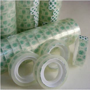 Yongda papelaria cola transparente fita fácil de rasgar 12MM * 13m fita de estudante