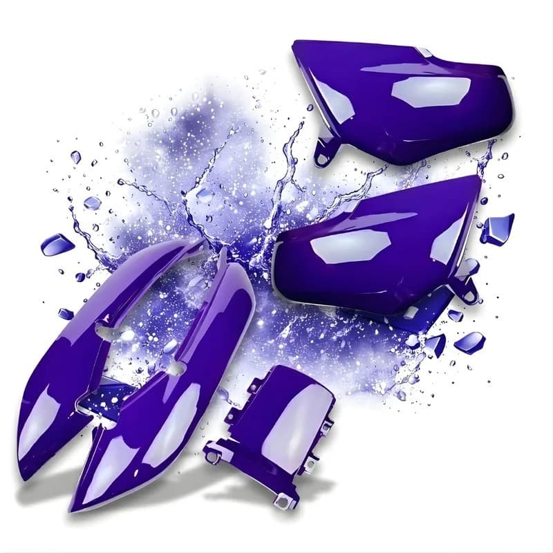 Carenagem Titan 125 98 até 99 Tampa lateral + Rabeta Roxo Azul Abrolhos Com Brilho Envernizado