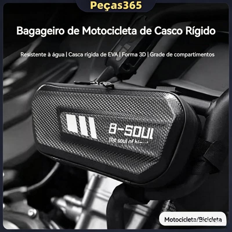 2PCS Bolsa Lateral para Motocicleta 1.5L em Fibra de Carbono, à Prova d'Água, Universal para Bicicleta O5XH