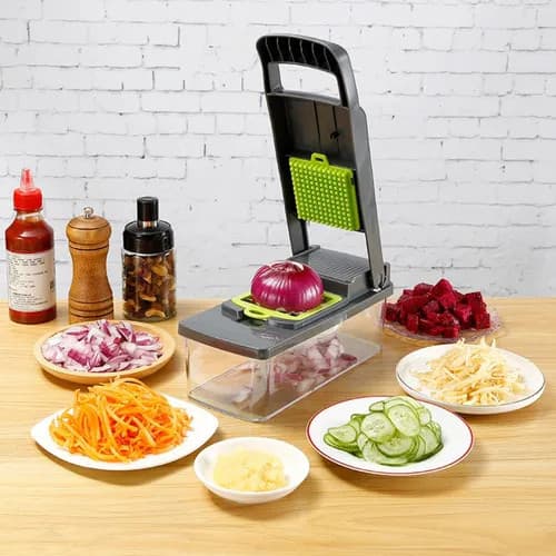 Ralador Fatiador Cortador Amassador Laminas Cesto Legumes Verduras Frutas Alimentos Salada Ovo