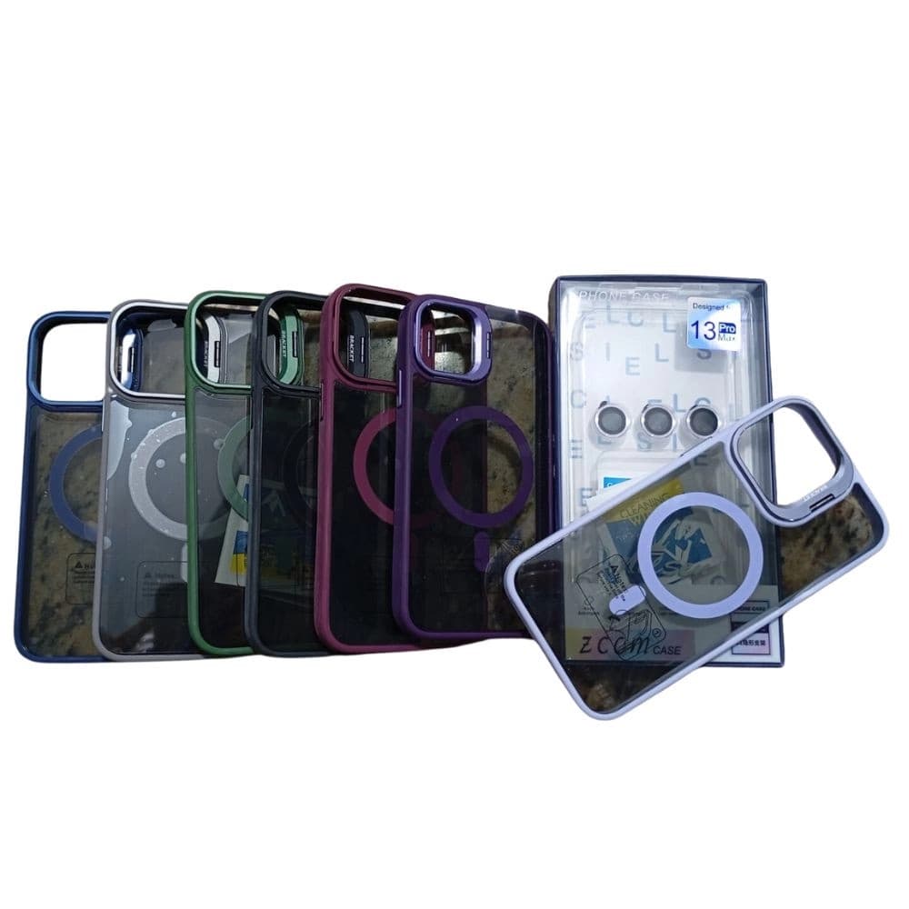 CAPA PREMIUM GLASS U1 MAGSAFE LENTE CAMERA SUPORTE ARO IP 15 PRO